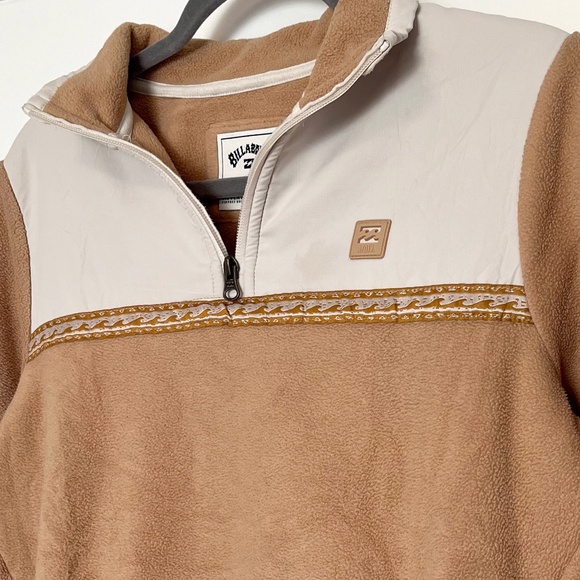 Billabong Adventure Division Tan Fleece with Front Pouch Pocket - Picture 3 of 8